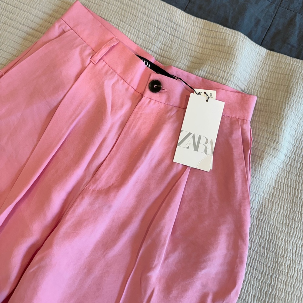 NWT pink Zara trousers